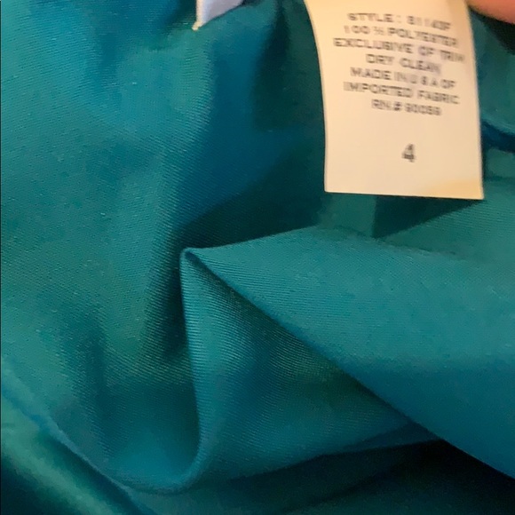 David’s Bridal turquoise mermaid skirt, 4 - Picture 4 of 5